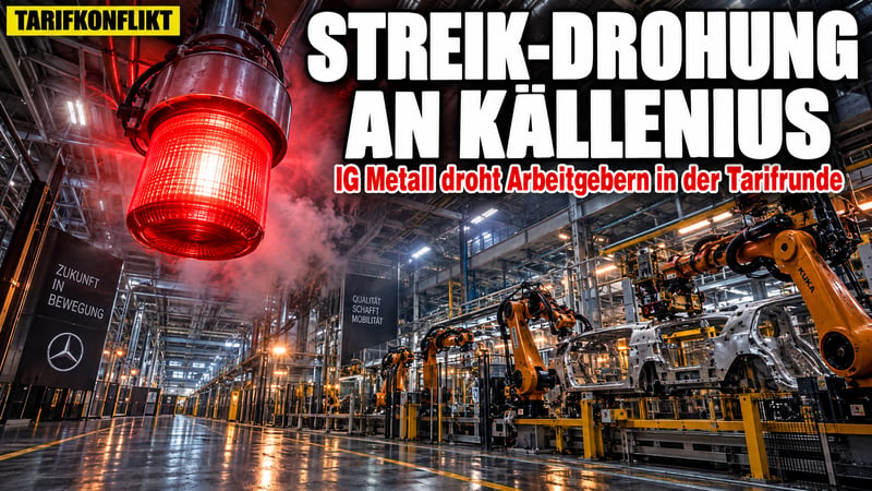 Kampfansage an Källenius: IG Metall droht mit Streiks in der Industrie!