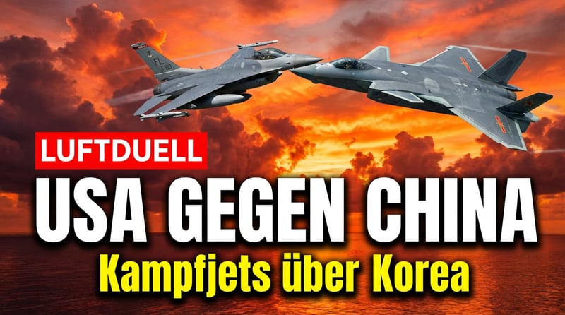 Kampfjets über dem Gelben Meer: USA und China liefern sich brisantes Luftduell nahe Korea