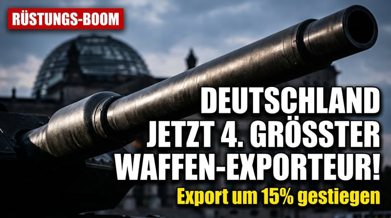 Kanonen statt Butter: Deutschland steigt zum viertgrößten Waffenexporteur der Welt auf