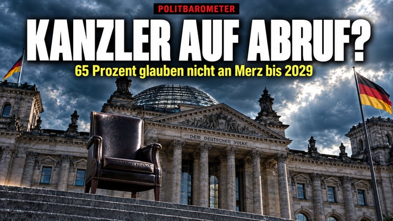 Kanzler auf Abruf? Zwei Drittel glauben nicht mehr an Merz bis 2029