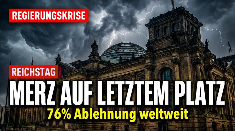 Kanzler Merz auf dem letzten Platz: Unbeliebter als jeder andere Regierungschef weltweit