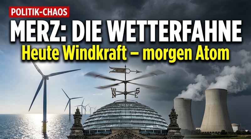 Kanzler Merz: Heute Windkraft-Fan, morgen Atom-Befürworter – Die Wetterfahne im Kanzleramt