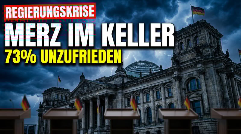 Kanzler Merz im Umfragetief: Drei Viertel der Deutschen unzufrieden – Union zittert vor der AfD
