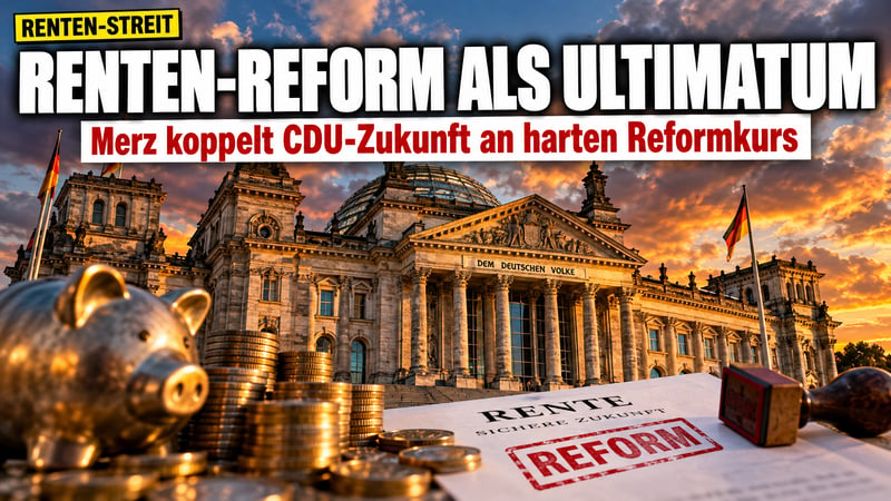 Kanzler-Ultimatum in Bonn: Ohne Reformen keine Chance für die CDU!