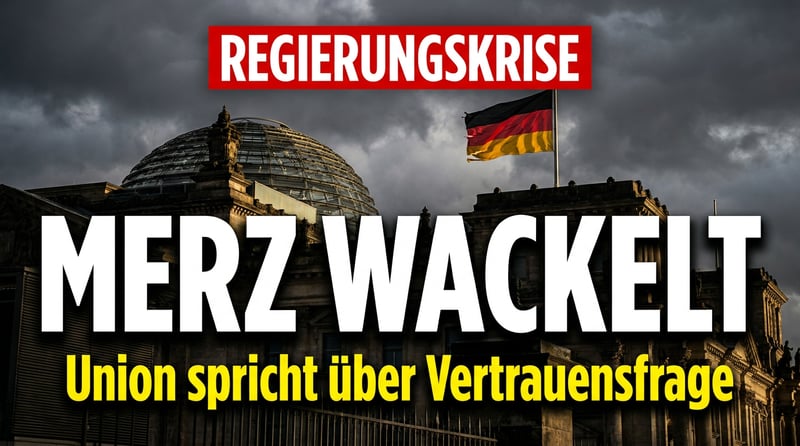 Kanzlerdämmerung im Kanzleramt: In der Union kursiert bereits das Wort Vertrauensfrage