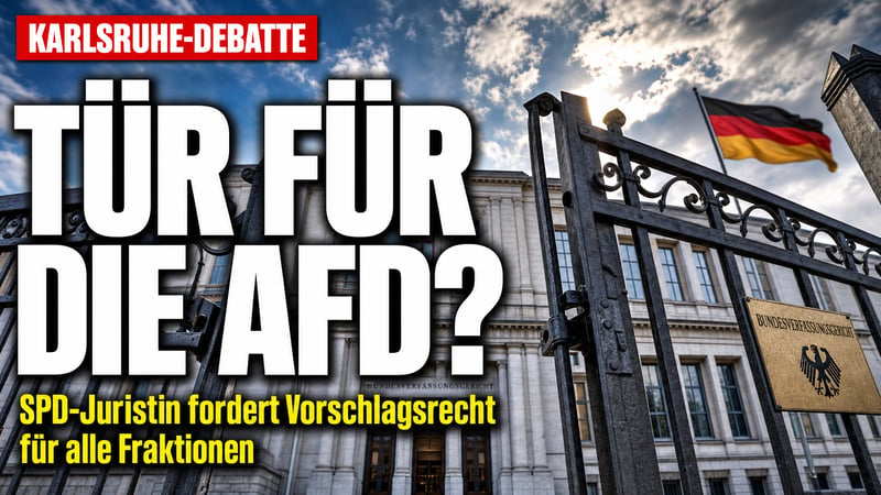 Karlsruhe-Debatte: SPD-Juristin öffnet die Tür für die AfD