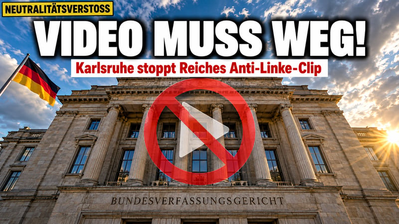 Karlsruhe stoppt Reiche: Ministerin muss Anti-Linke-Video löschen!
