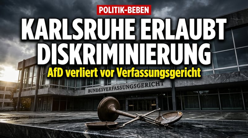 Karlsruher Richter erteilen Freibrief zur Diskriminierung der AfD