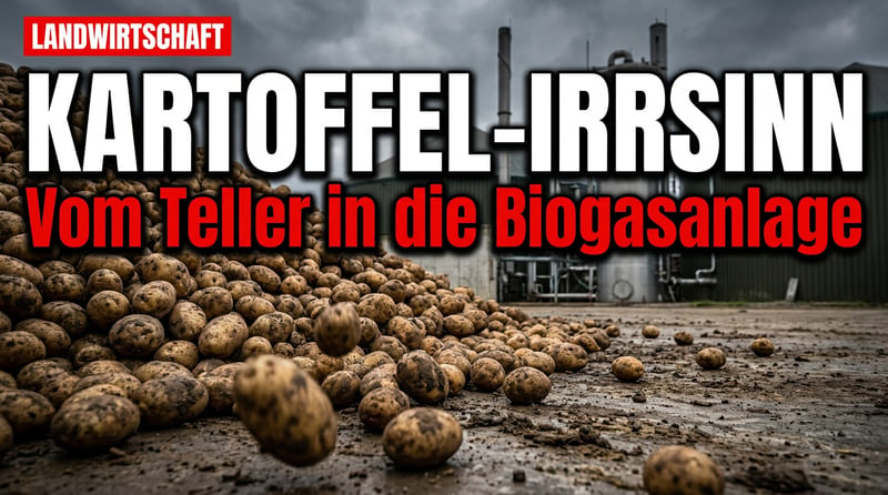 Kartoffel-Schwemme im Land: Wenn die deutsche Knolle in der Biogasanlage statt auf dem Teller landet