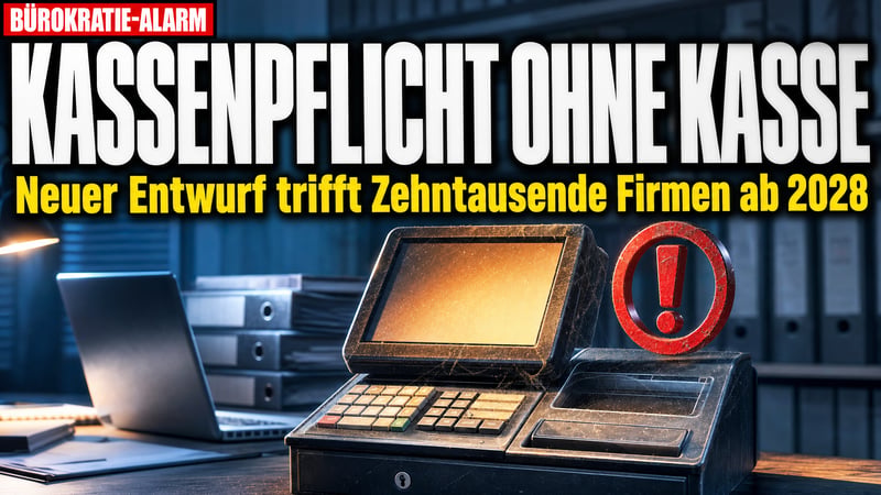 Kassenpflicht ohne Kasse: Entwurf aus Berlin trifft Zehntausende Firmen