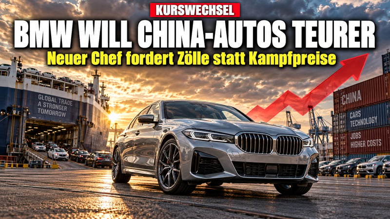 Kehrtwende bei BMW: Neuer Chef will China-Autos teurer machen!