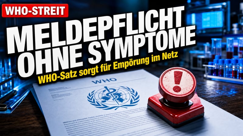 Kein einziger Kranker nötig: WHO-Regel sorgt für Zündstoff
