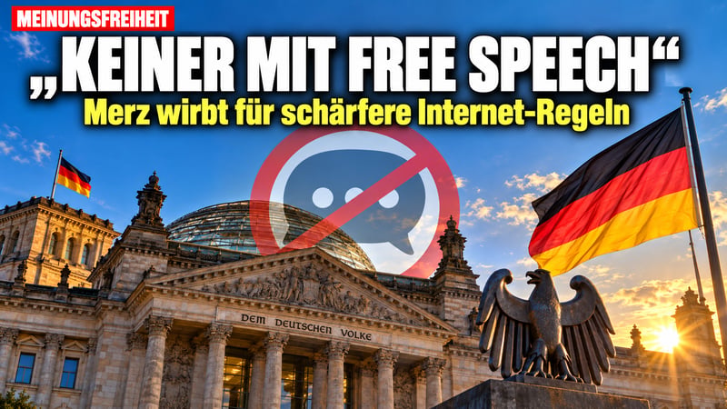 „Keiner komme mir mit Free Speech“: Merz' gefährlicher Sonderweg