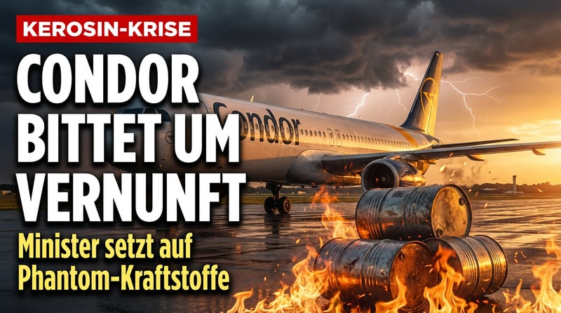 Kerosin-Krise: Condor-Chef bittet um Vernunft – Berliner Umweltminister verweist auf Phantom-Kraftstoffe