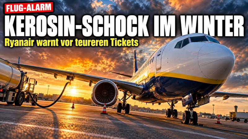 Kerosin-Schock: Ryanair warnt vor teurem Winter – und fordert Steuer-Aus