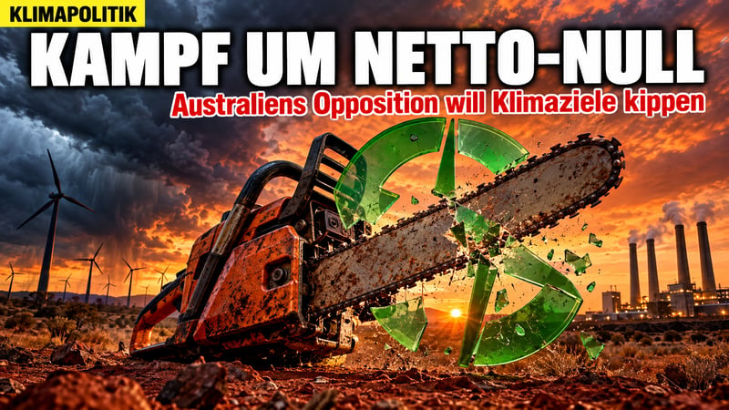 Kettensäge gegen Net Zero: Australiens Opposition will Klimawende kippen
