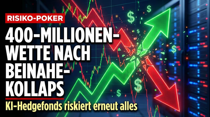 KI-Hedgefonds spielt Vabanque: 400 Millionen Dollar Wetteinsatz – wenige Tage nach dem Beinahe-Kollaps