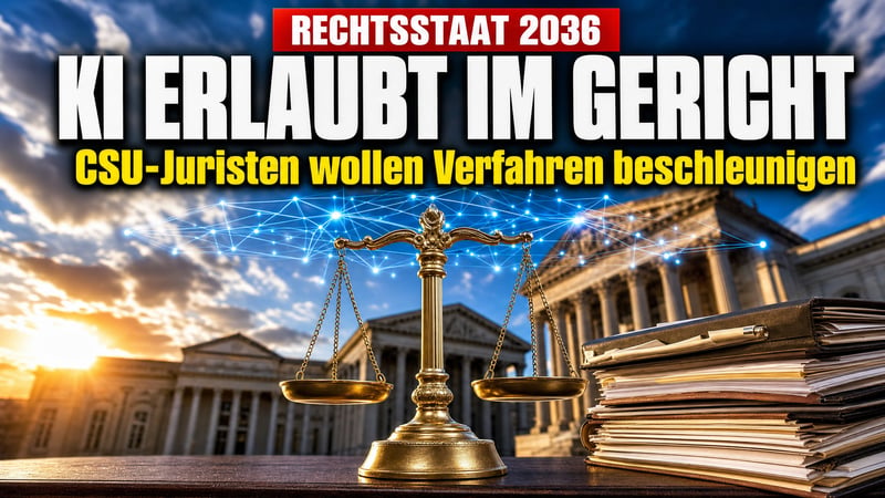 KI im Gerichtssaal: CSU-Juristen wollen den Rechtsstaat umbauen