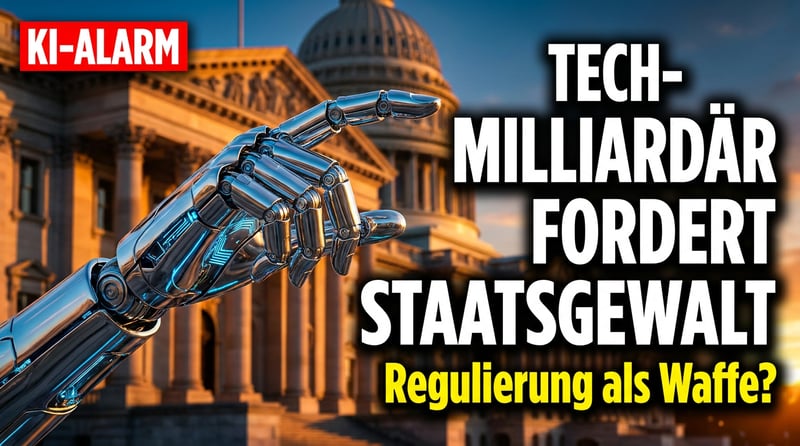 KI-Industrie ruft nach dem Staat: Wenn ausgerechnet ein Tech-Milliardär die Regulierungskeule fordert