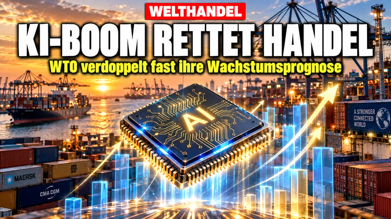 KI-Rausch rettet den Welthandel: WTO verdoppelt fast ihre Prognose!