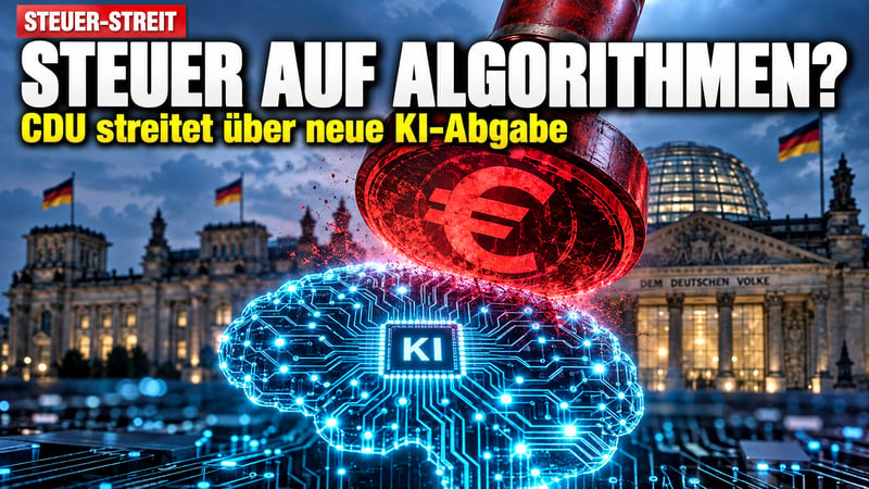 KI-Steuer aus der CDU: Will der Staat jetzt auch Algorithmen abkassieren?