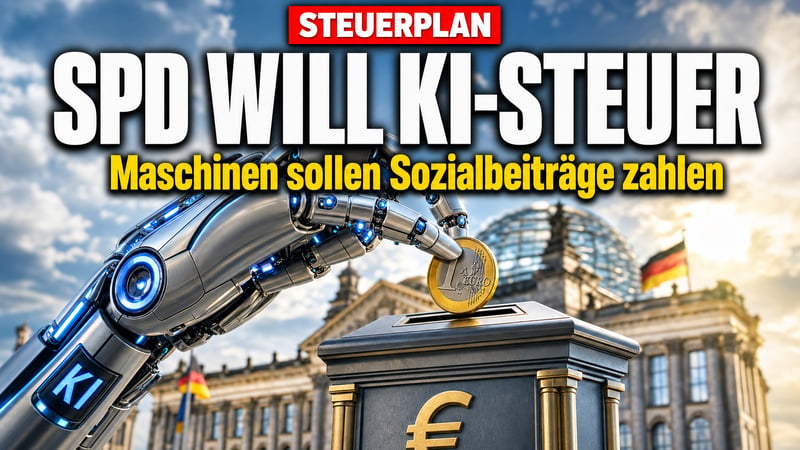 KI-Steuer der SPD: Jetzt sollen Maschinen Sozialbeiträge zahlen