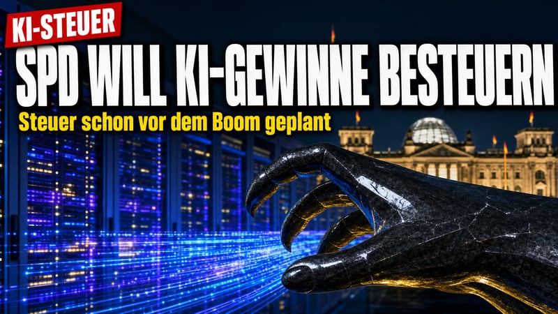 KI-Steuer geplant: SPD will kassieren, bevor der Boom beginnt