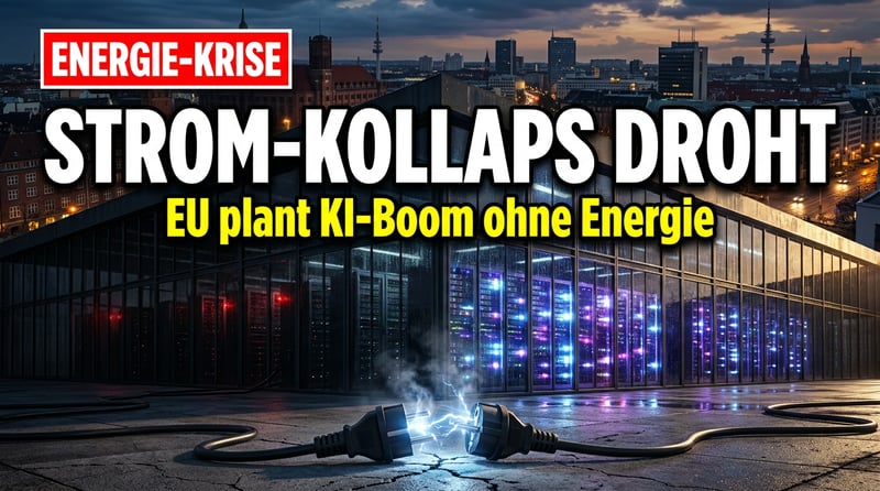 KI-Wahn trifft auf Strommangel: Wie Brüssel sich in den nächsten Blackout träumt