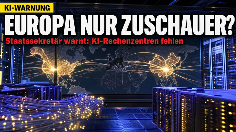 KI-Warnung aus Berlin: Europa nur noch Spielfeld statt Spieler?