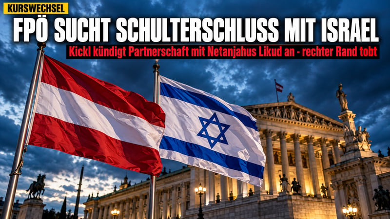 Kickls Kehrtwende: FPÖ reicht Israel die Hand – und rechts tobt es!