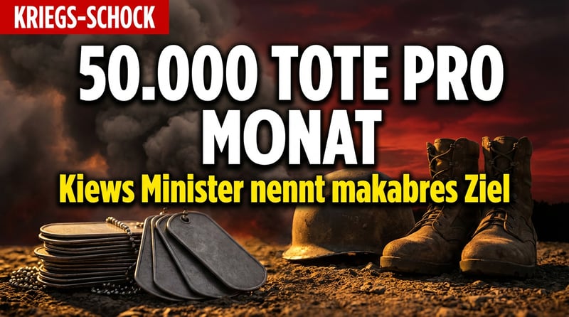 Kiews neuer Verteidigungsminister verkündet makabres Tötungsziel: 50.000 Russen pro Monat