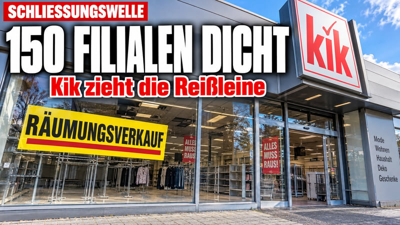 Kik zieht die Reißleine: Liste der Filialschließungen wird immer länger!