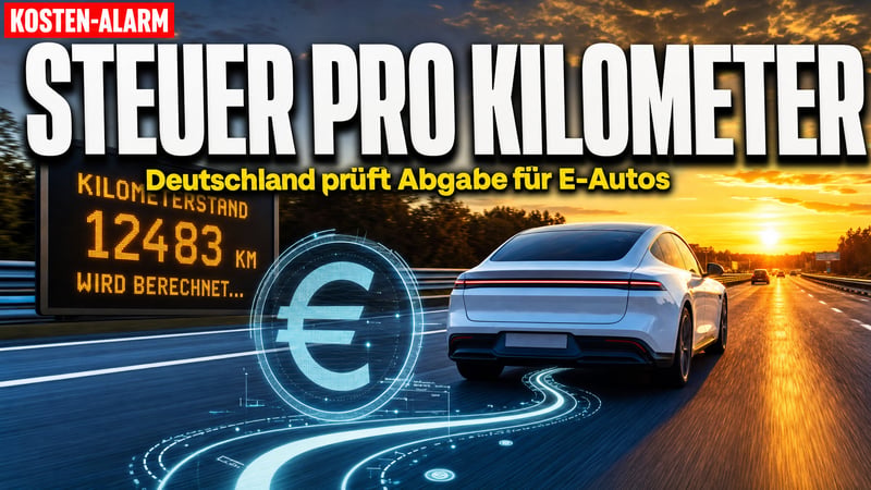 Kilometer-Steuer für E-Autos: Fahren wird zur Abrechnungsfrage