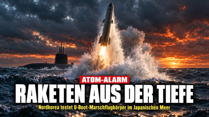 Kims Unterwasser-Drohung: Nordkorea feuert Raketen aus der Tiefe!