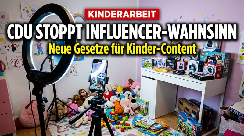 Kinderarbeit im Kinderzimmer: CDU will dem Influencer-Wahnsinn endlich Grenzen setzen