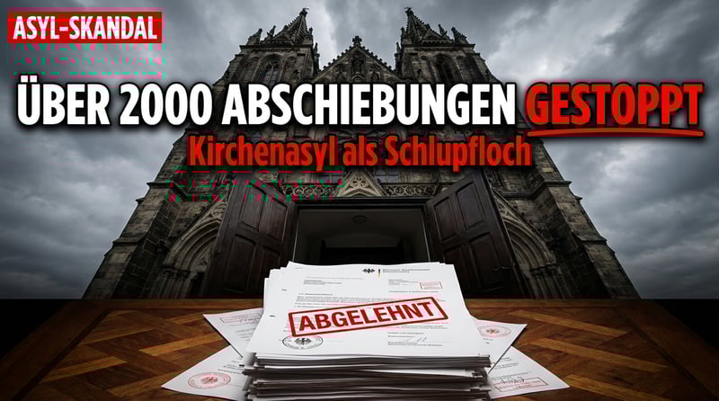Kirchenasyl als Schlupfloch: Über 2.000 Abschiebungen durch Gotteshäuser torpediert