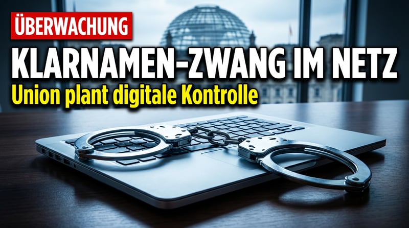 Klarnamenpflicht im Netz: Wie die Union einen Einzelfall zum Vorwand für den digitalen Überwachungsstaat nutzt