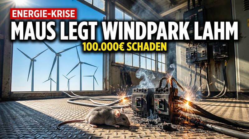 Kleiner Nager, großer Schaden: Maus legt Windpark wochenlang lahm – 100.000 Euro Verlust