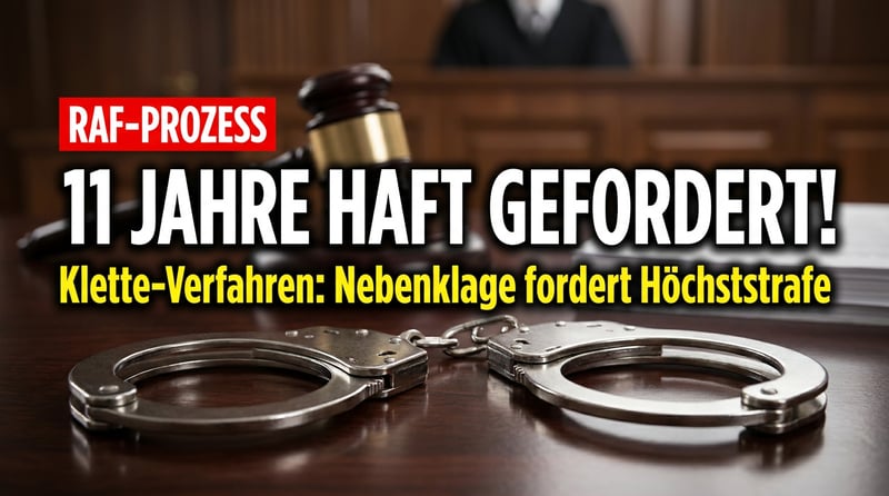 Klette-Prozess: Nebenklage fordert elf Jahre Haft – die späte Abrechnung mit dem RAF-Untergrund