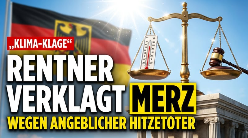 Klima-Justizposse: Rentner verklagt Kanzler Merz wegen angeblicher „Hitzetoter“