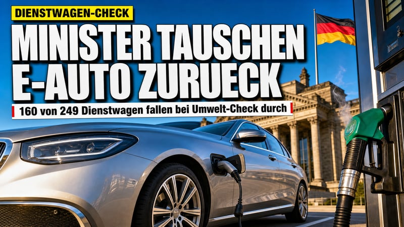 Klima-Minister steigen um: Jetzt wieder Verbrenner statt E-Auto!