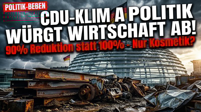 Klimapolitik auf Kosten der Wirtschaft: CDU plant nur kosmetische Korrekturen an ruinösen Klimazielen