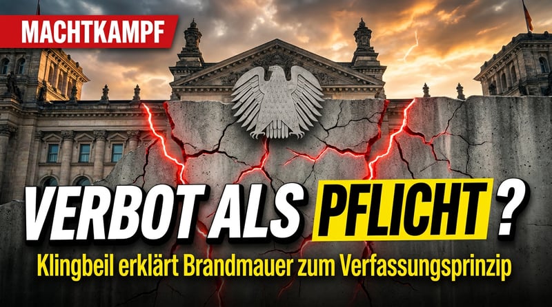 Klingbeil adelt die Brandmauer zum Verfassungsprinzip – und ein Parteiverbot gleich zur „demokratischen Pflicht“
