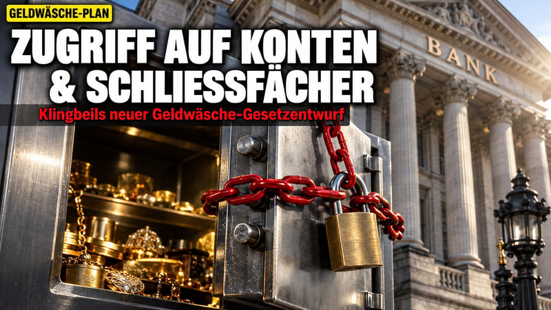Klingbeils Geldwäsche-Plan: Jetzt geht es an Konten und Schließfächer!