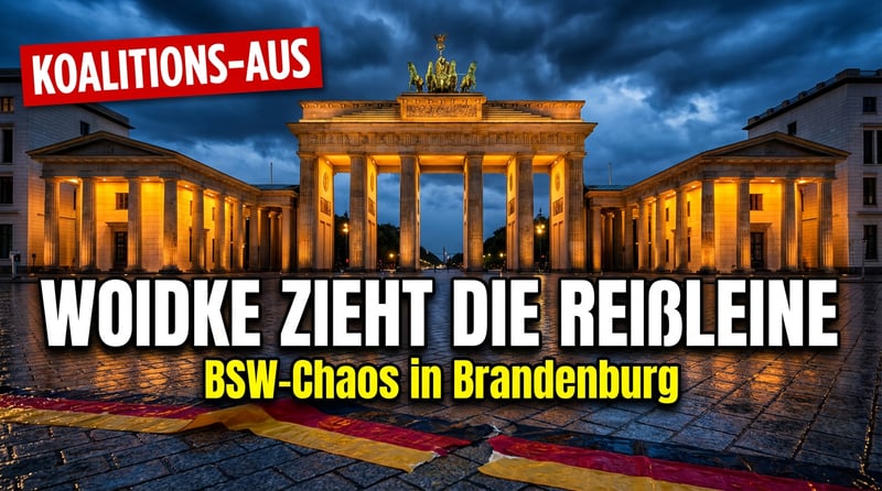 Koalitions-Chaos in Brandenburg: Woidke zieht die Reißleine beim BSW
