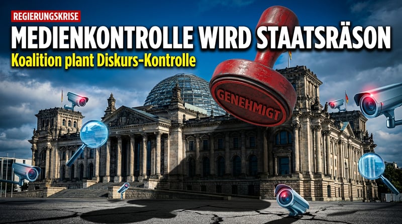 Koalitionsausschuss erklärt Medienkontrolle zur Staatsräson: Der schleichende Weg in den Kontrollstaat