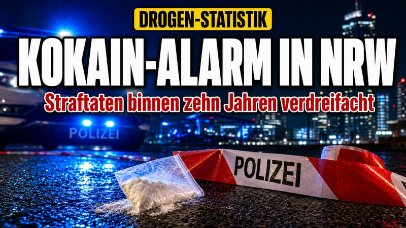 Koks-Alarm in NRW: KlinikfÀlle steigen, Straftaten verdreifacht