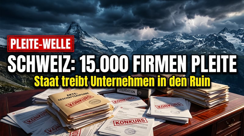 Konkurswelle überrollt die Schweiz: Wenn der Staat selbst zum Totengräber wird