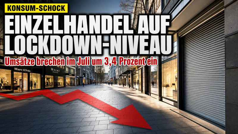 Konsum-Schock: Einzelhandel fällt zurück auf Lockdown-Niveau