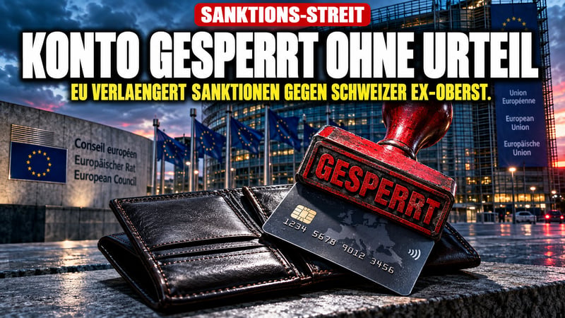 Konten gesperrt, Grenzen dicht: Brüssel verlängert Bann gegen Ex-Oberst